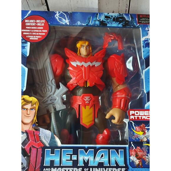 NEW 2021 Masters Of The Universe MOTU 8.5" Netflix Battle Armor He-Man - Picture 2 of 6